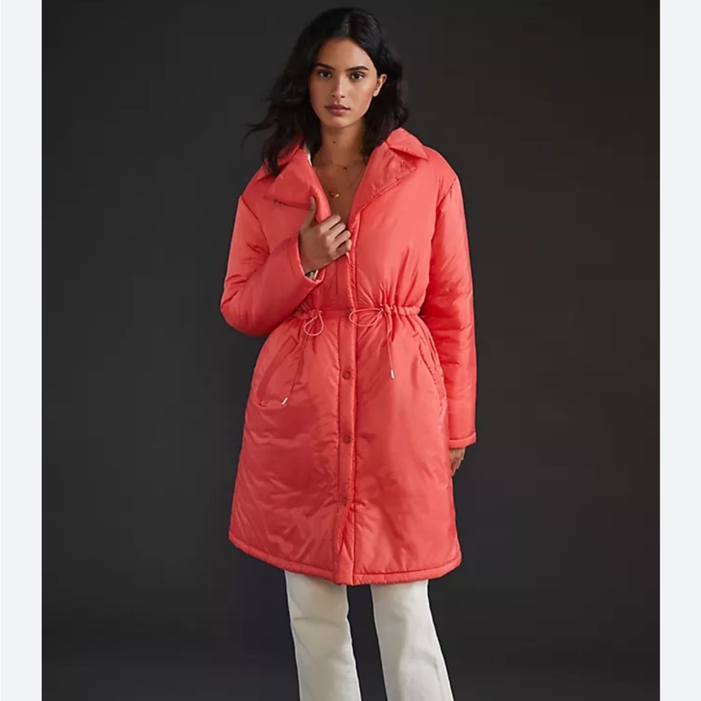 Anthropologie Maeve Coral Jacket